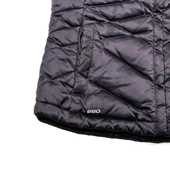 The North Face Aconcagua 550 Down Vest Womens Small Purple Quilted Zip Puffer - Picture 8 of 12
